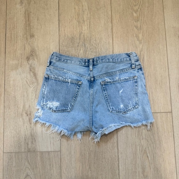 AGOLDE Parker Vintage High Rise Cut Off Shorts in Swapmeet | Size 25 - Picture 4 of 5
